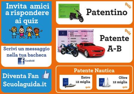 Scuolaguida.it presenta i Quiz Patente anche su Facebook!